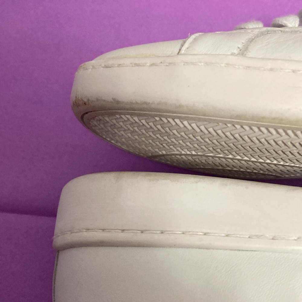 keds womens orthlite white leather sneakers casual metallic rose gold heel 7 1/2 - Picture 6 of 10